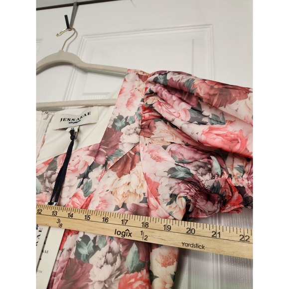 Jessakae Women 1X Peony Multi-color Floral Maxi Dress Valentines Day Romance NWT - Picture 4 of 6